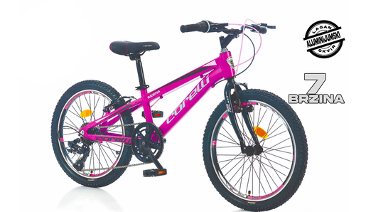 CORELLI REGINA 20" dječje biciklo roze - crno