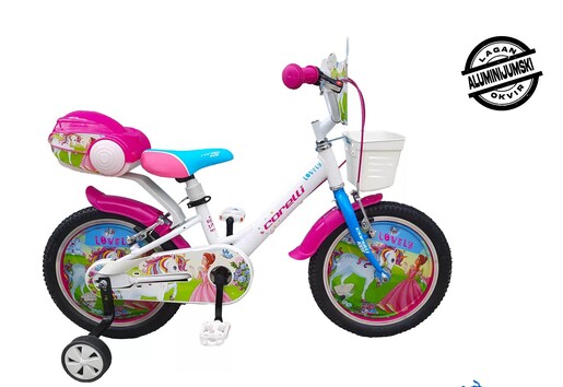 CORELLI LOVELY 16" dječje biciklo white-blue