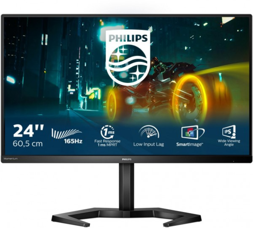 PHILIPS monitor 24M1N3200VS/00 Gaming, FULL HD 1920x1080, 23,8 VA, 350 cd/m2, Adaptive sync, Mega Infinity DCR, HDMI, DP, 165Hz, 1ms