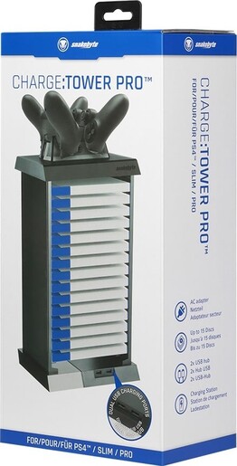 Stanica za punjene Joystik-a  PS4  Snakebyte CHARGE:TOWER PRO™ Black