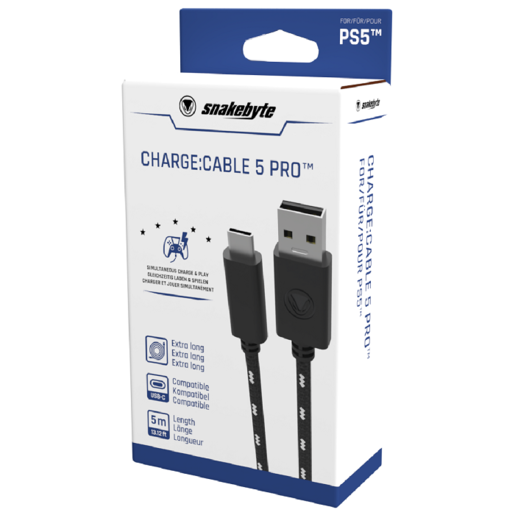 USB Kabal PS5  za punjenje 5m - Snakebyte PS5 CHARGE: CABLE 5 PRO™ (5M)