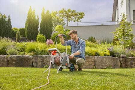 GARDENA kolica za crijevo AquaRoll M Easy set metalnih kolica