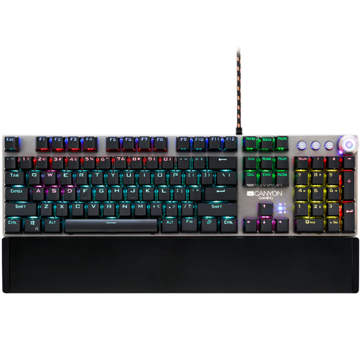 CANYON gaming tastatura Nightfall GK-7 CND-SKB7-US, mehanička, žičana, crna