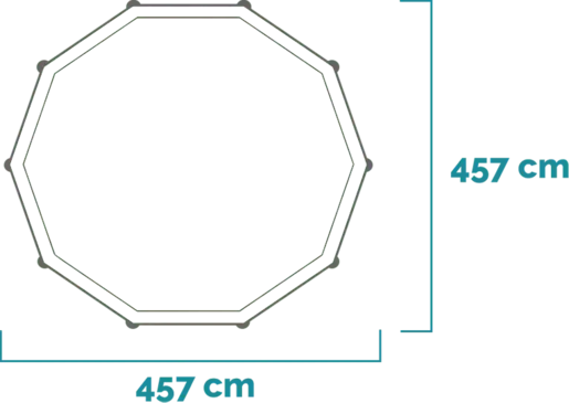 Intex Metal Frame bazen 457 x 122 cm sa pumpom, metalna konstrukcija, merdevine, podloga, prekrivač