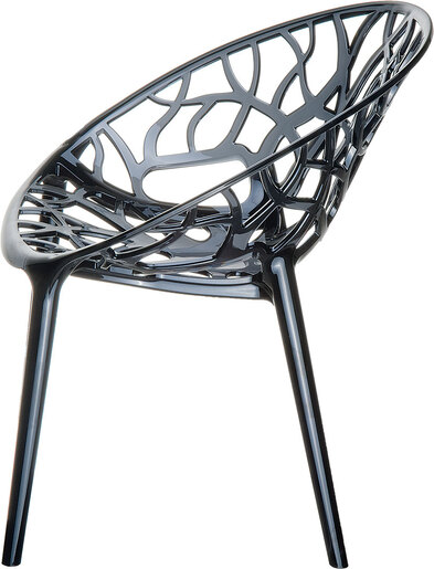 SIESTA Crystal stolica - crna