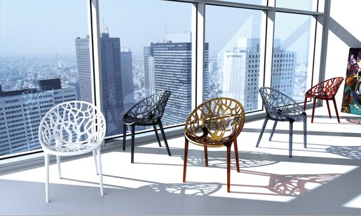 SIESTA Crystal stolica - crna