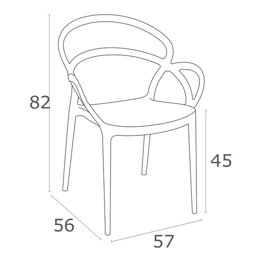 SIESTA Mila stolica - žuta