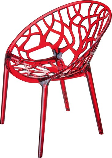 SIESTA Crystal stolica - crvena