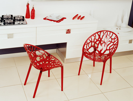 SIESTA Crystal stolica - crvena