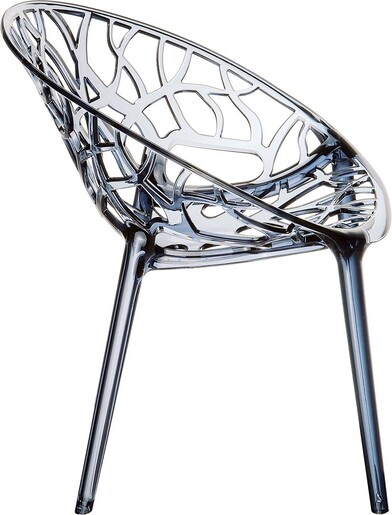 SIESTA Crystal stolica - siva