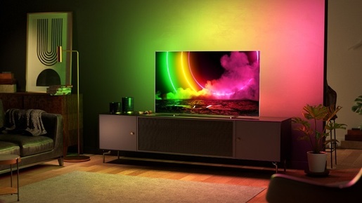 PHILIPS OLED televizor 65OLED706/12 4K Ultra HD, Smart TV, Android TV™ , Ambilight, Quad Core, Sivi