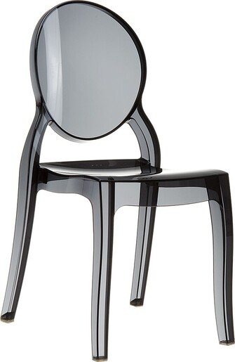 SIESTA Elizabeth stolica - transparent crna