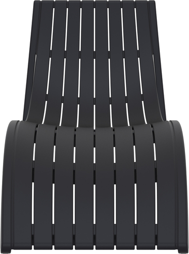 SIESTA Slim ležaljka - crna