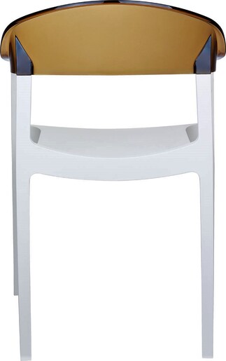 SIESTA vrtna stolica Carmen – smeđe-bijela