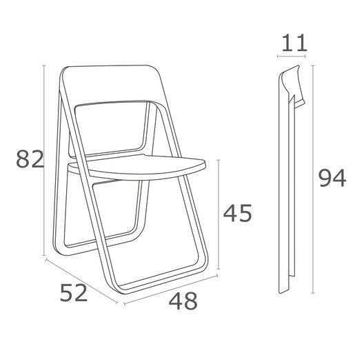 SIESTA Dream stolica - siva