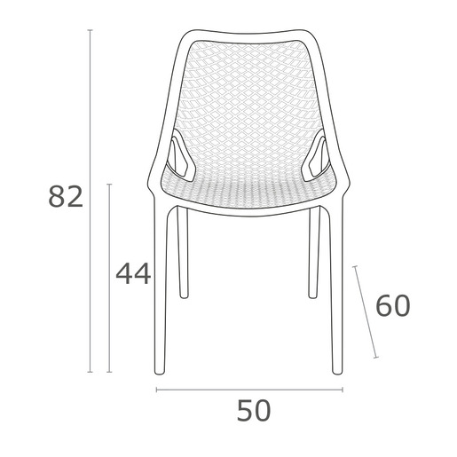 SIESTA Air stolica - narandžasta