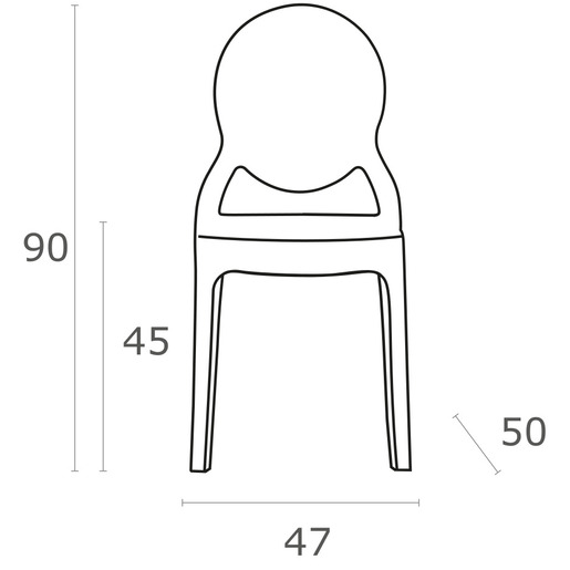 SIESTA Elizabeth stolica - bijela