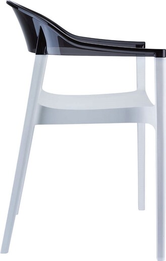 SIESTA Carmen stolica - crno bijela