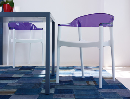 SIESTA Carmen stolica - crno bijela