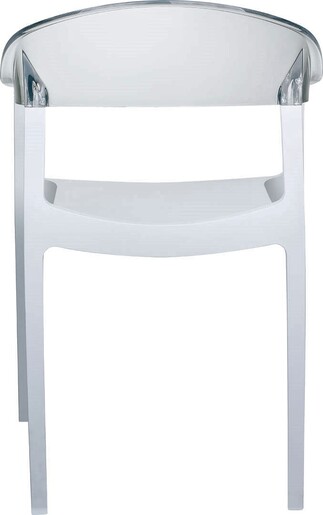SIESTA vrtna stolica Carmen – transparentna bijela
