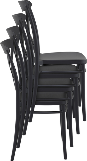 SIESTA Cross stolica - crna