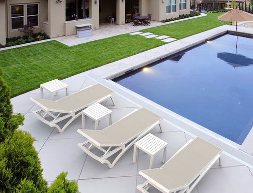 SIESTA Pacific ležaljka - tirkizno bijela