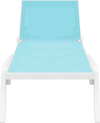 SIESTA Pacific ležaljka - tirkizno bijela