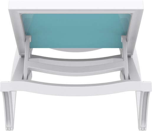 SIESTA Pacific ležaljka - tirkizno bijela