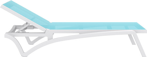 SIESTA Pacific ležaljka - tirkizno bijela