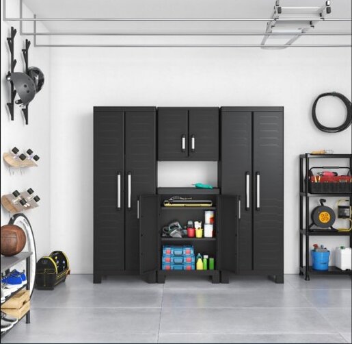 KIS PVC ormar high Detroit 65 x 45 x 182 cm / crni - 249798