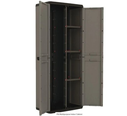 KIS PVC ormar utility Piu 68 x 39 x 166 cm / sivi - 241541