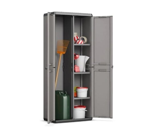 KIS PVC ormar utility Piu 68 x 39 x 166 cm / sivi - 241541