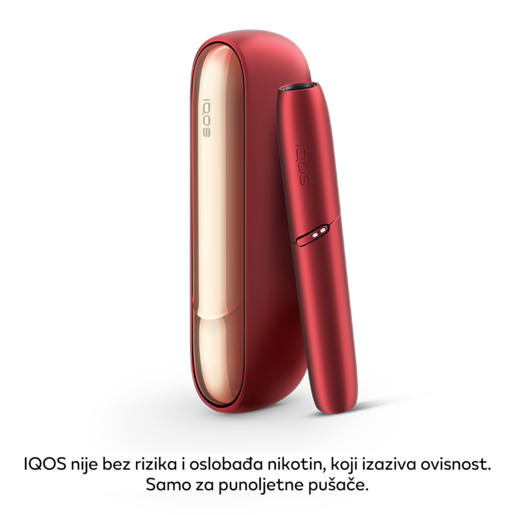 IQOS 3 DUO uređaj, Passion Red