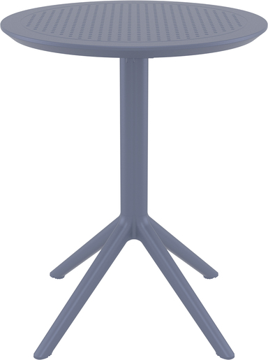 SIESTA Sky sklopivi stol Ø 60 - sivi