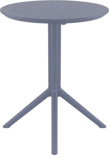 SIESTA Sky sklopivi stol Ø 60 - sivi