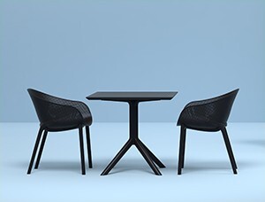 SIESTA Sky stol 80 - bijeli