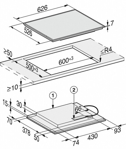 Miele ploča KM 7564 FR