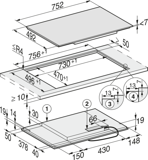 Miele ploča KM 7414 FX