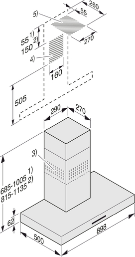 Miele napa PUR 98 W  PP