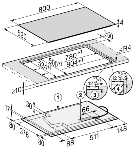Miele ploča KM 7879 FL