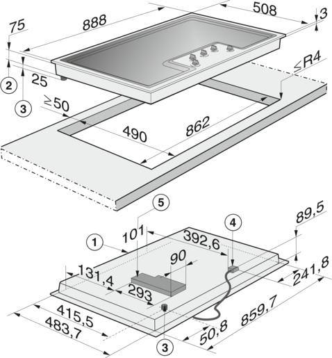 Miele ploča KM 2356-1