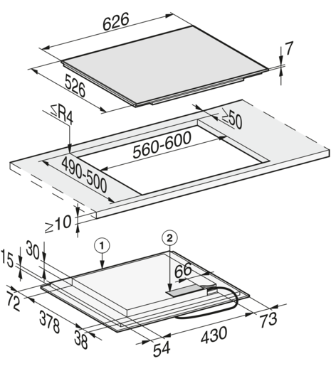 Miele ploča KM 7464 FR PP