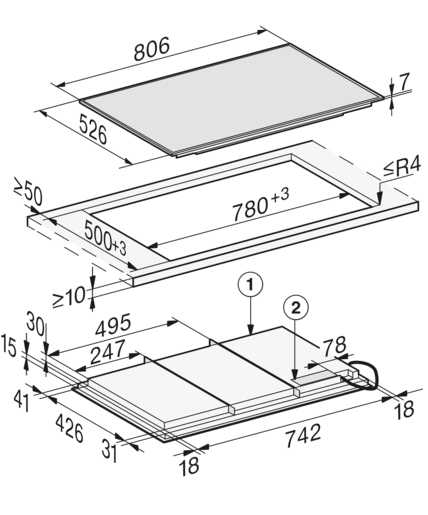 Miele ploča KM 7678 FR