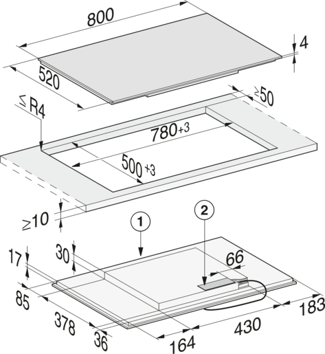 Miele ploča KM 7474 FL