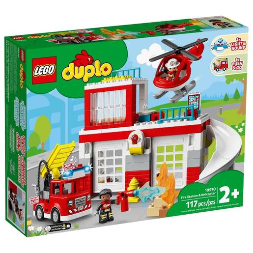 LEGO 10970 DUPLO Vatrogasna stanica i helikopter