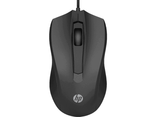 HP miš 100, žičani, crni