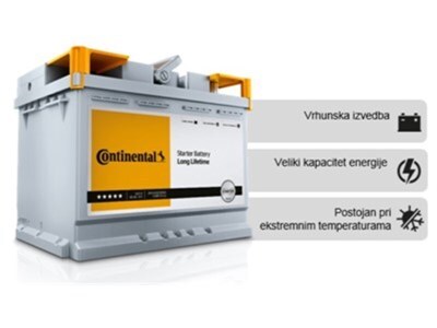 Continental akumulator EFB 65Ah (650EN) start-stop