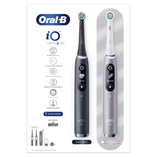 Oral-B četkica za zube iO Series 9 Duo Pack (Black + Rose)