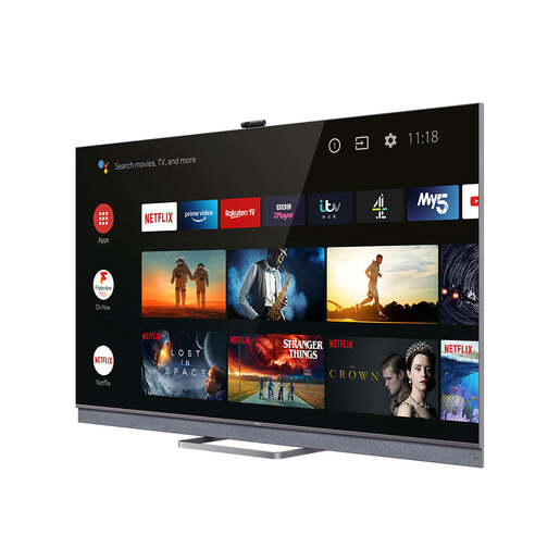 TCL QLED televizor 55C825K, 4K Ultra HD, Smart TV, Android, Onkyo sound, 100Hz Motion Clarity Pro, HDR Multi Format, Srebreni **MODEL 2022**