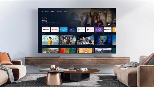TCL QLED televizor 75C728K, 4K Ultra HD, Smart TV, Android, 100Hz Motion Clarity, ONKYO zvučnici,  Multi HDR, Srebreni **MODEL 2022**
